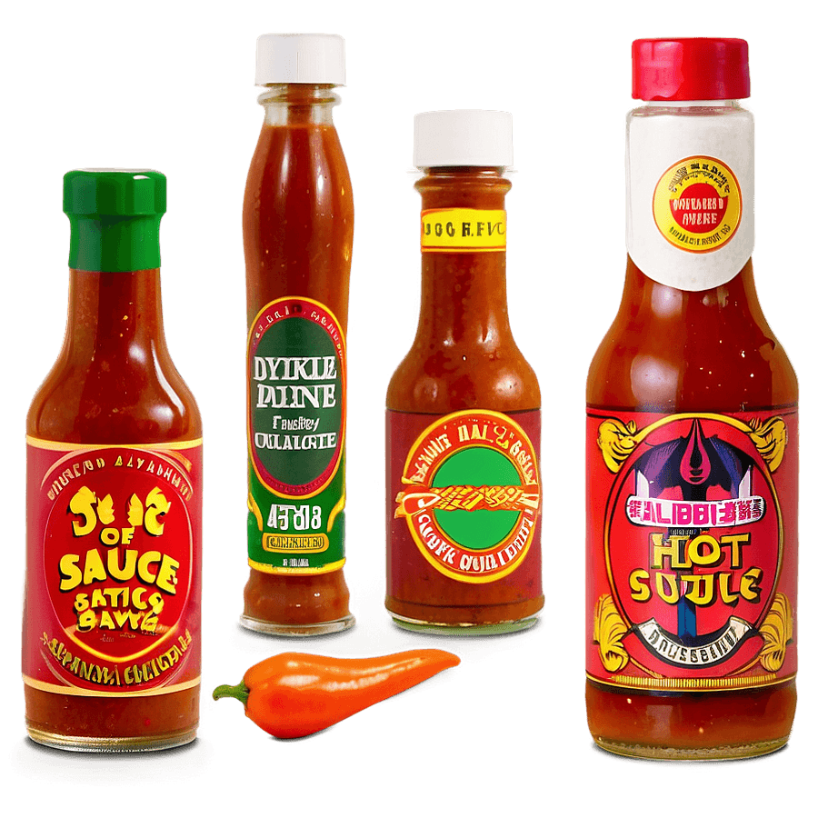 Hot Sauce Collection PNG 05262024