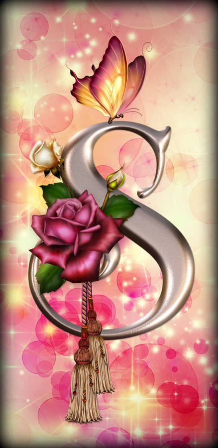 Lettera S Farfalla 3D