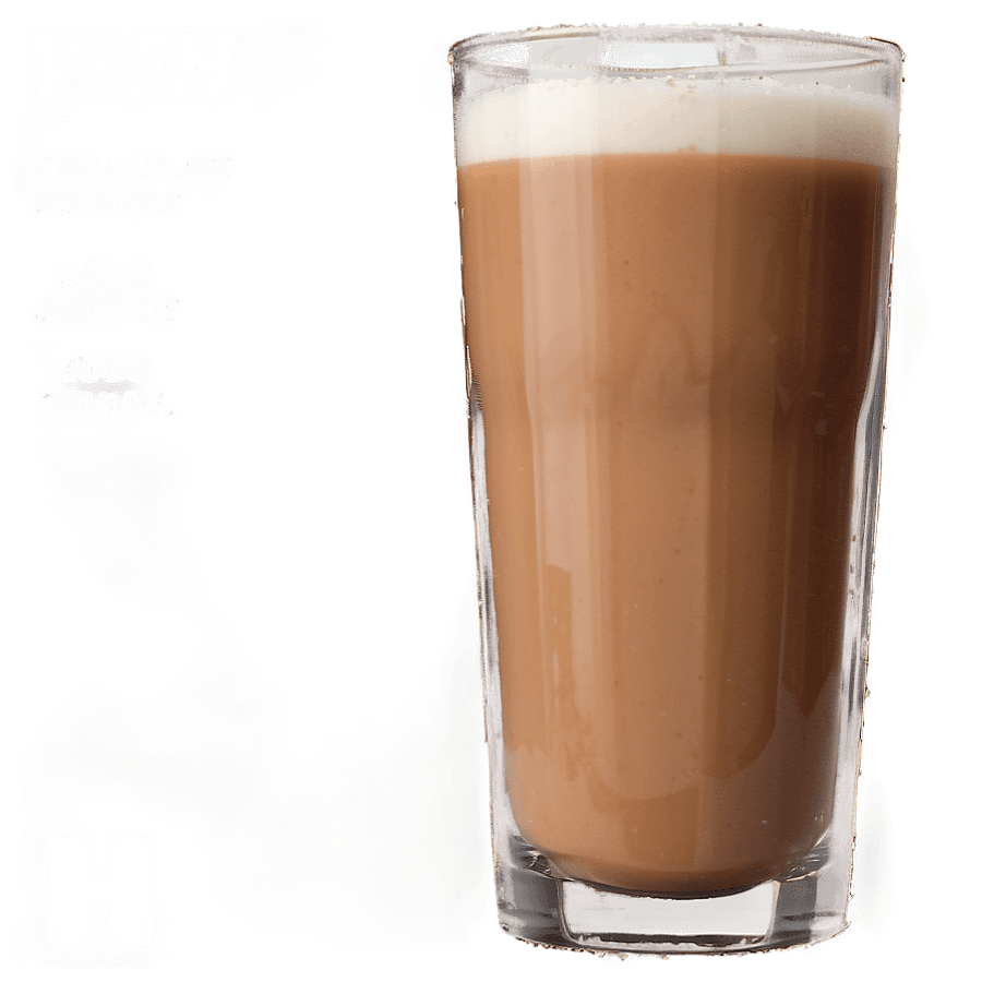 Chocolate Milk in Tall Glass PNG gpq