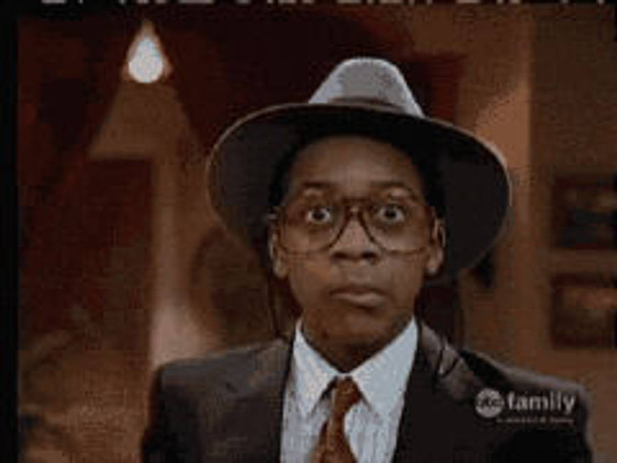 detective steve urkel reaction surprised GIF
