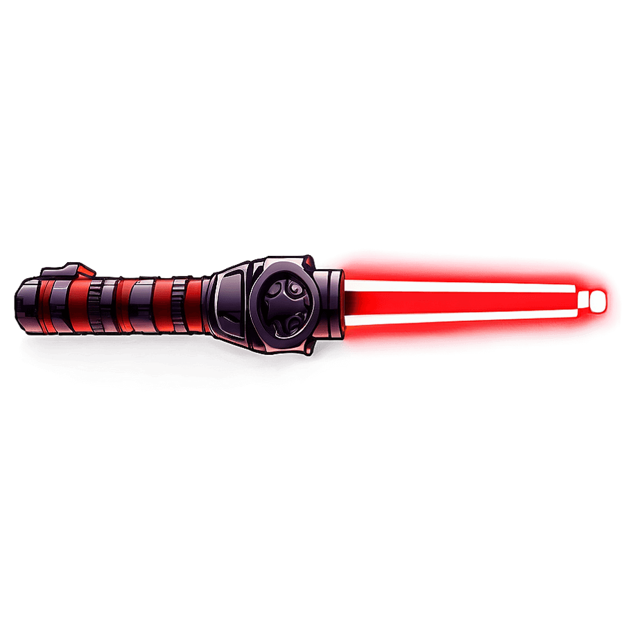 Epic Red Lightsaber PNG 05252024