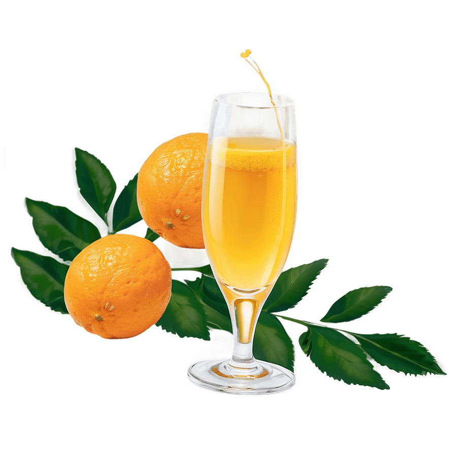 Fresh Orange Mimosa PNG cdh8