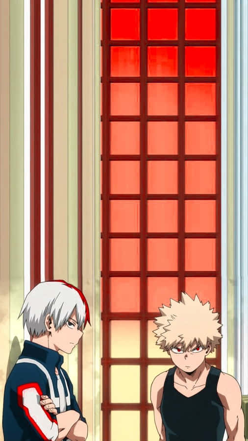 Bakugou und Todoroki Standoff