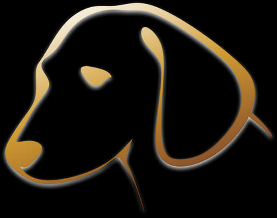 Abstract Dog Profile Art