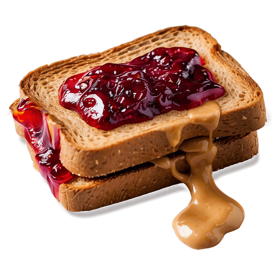 Peanut Butter Jelly Toast PNG 06282024