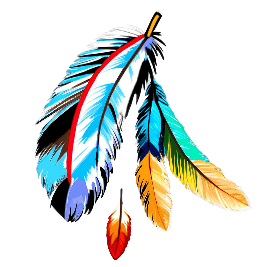 Sacred Native American Eagle Feather PNG wpq