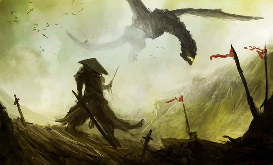 SamuraiDragon 1919 x 1159 tapet