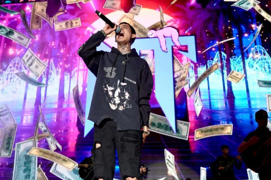 Rapper Performance Penge Regn