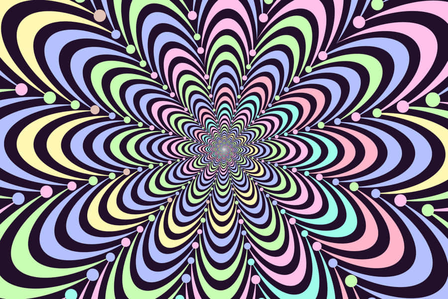 Psychedelische florale Illusion