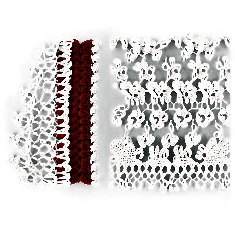 Crochet Lace Border PNG 34