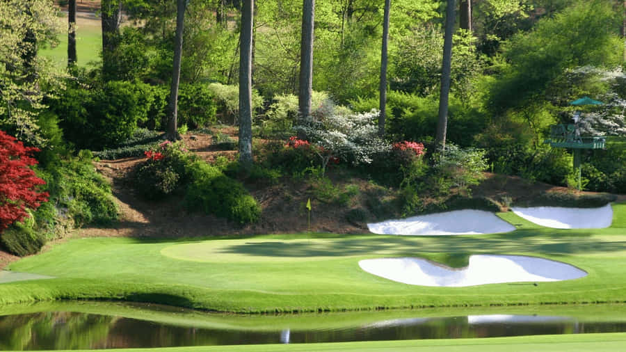 AugustaNational Golf Club Hintergrundbild des Golfplatzes in 720p