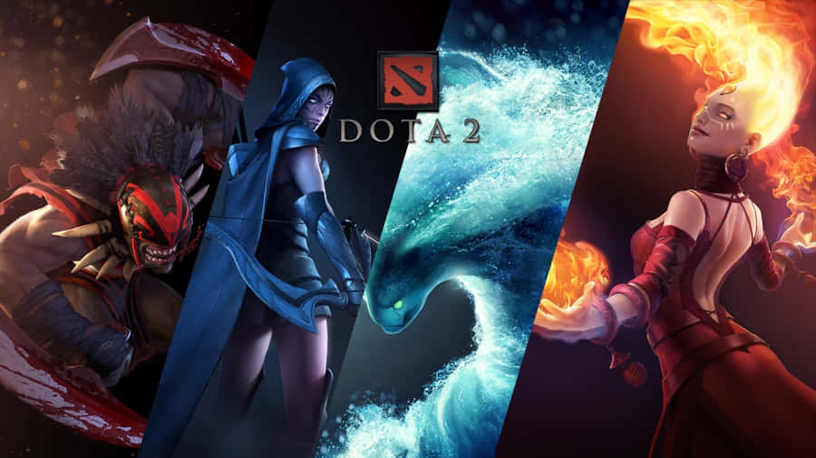 Genießeein Dota 2-Match in 720p