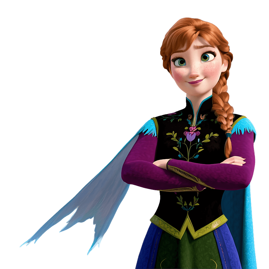 Frozen Anna Brave Pose PNG xkd2