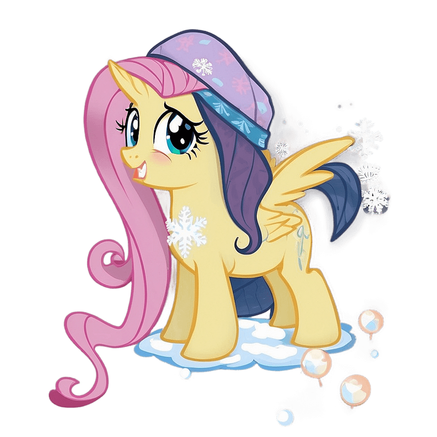 Winter Fluttershy PNG hrv