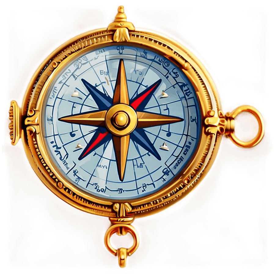 Explorer's Map Compass PNG 06272024
