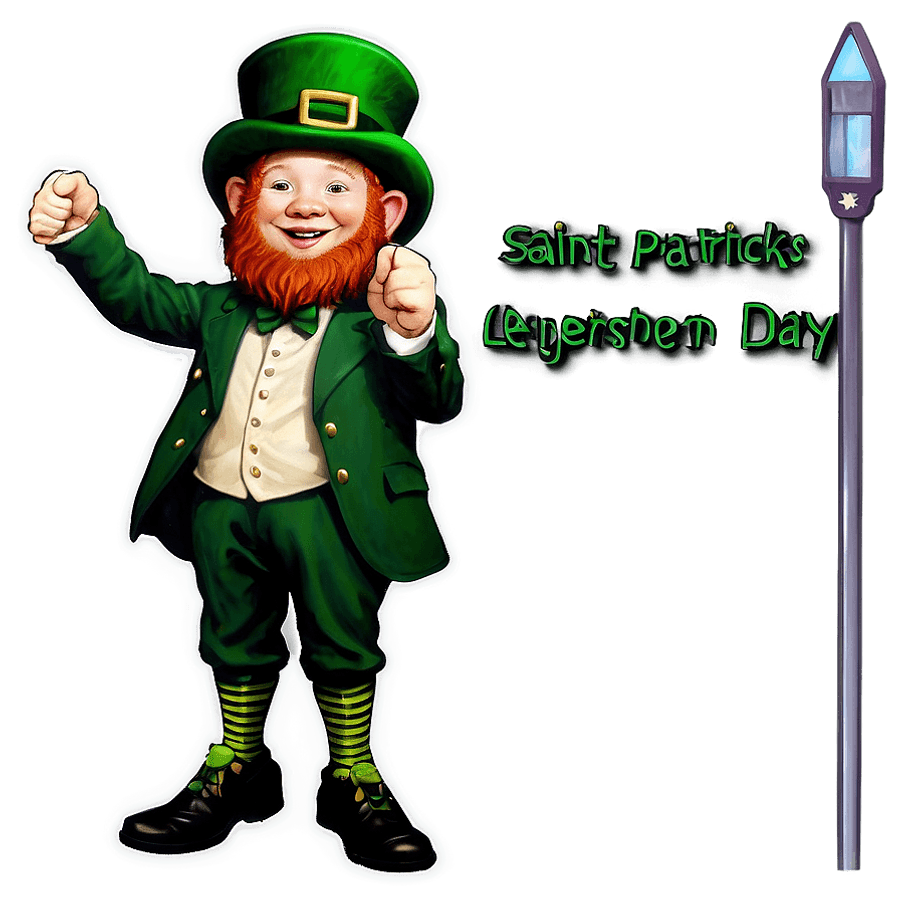 Saint Patrick's Day Leprechaun PNG 05232024