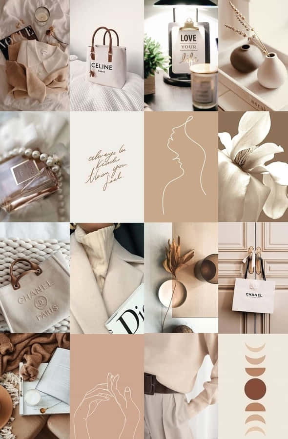 Vanille Ästhetik Collage