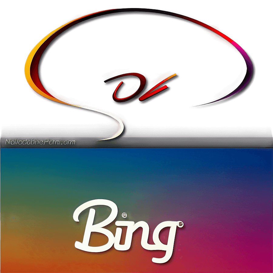 Gradient Bing Emblem PNG hdu
