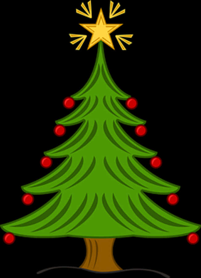 Christmas Tree Cartoon Decoration