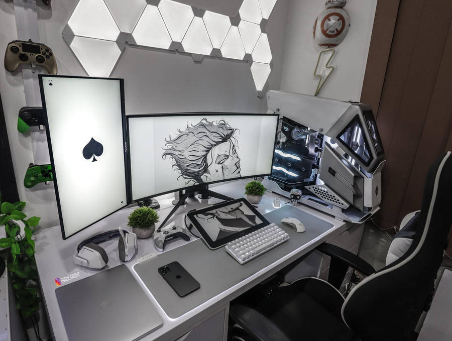 BildModerner weißer PC