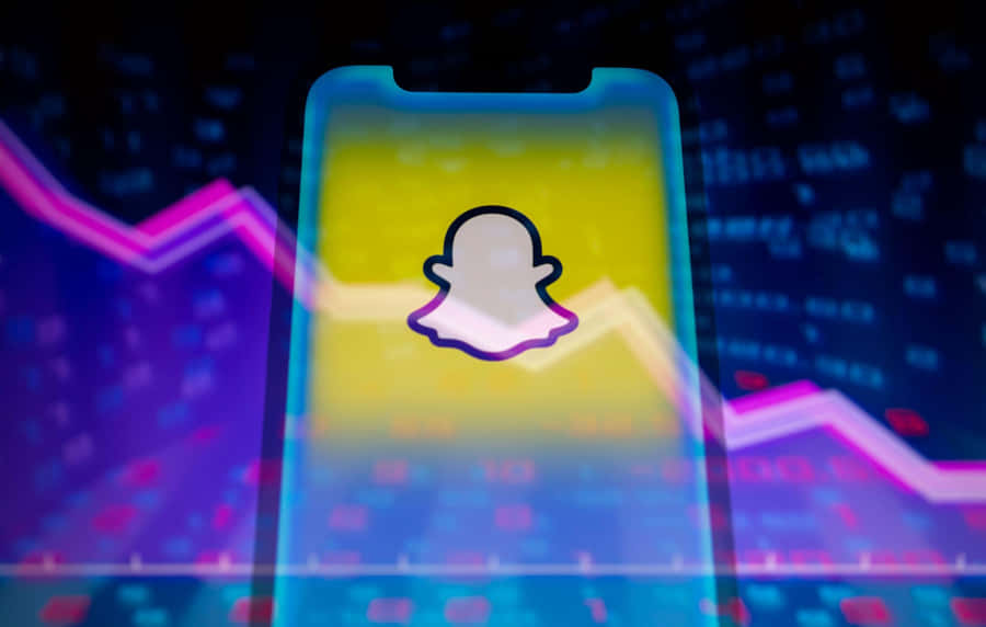 Fundo Digital do Logo do Snapchat