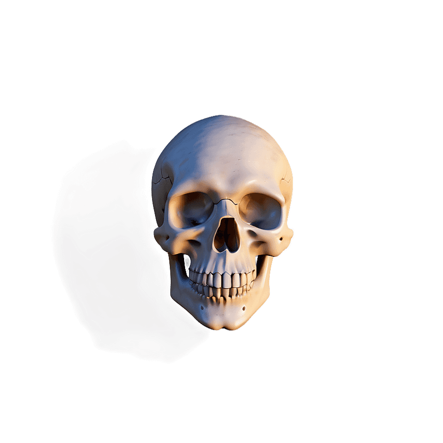 Simple Skull Doodle PNG 97