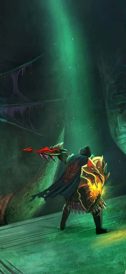 Iphone Xs Runescape Baggrund Kriger I en Hule
