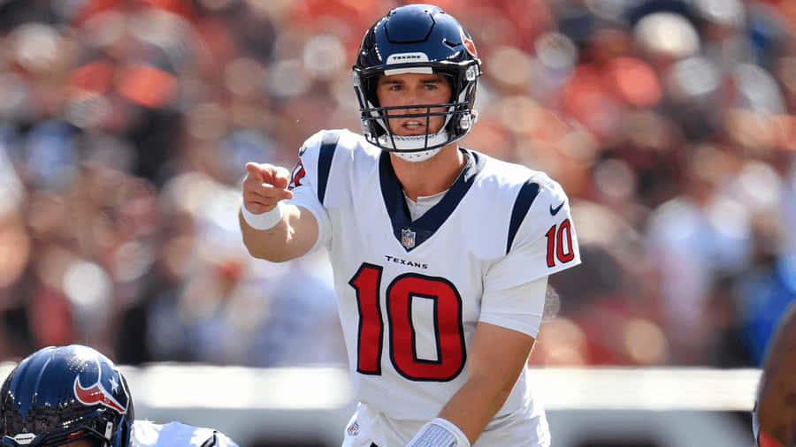 Davis Mills Texans Quarterback Aktionsaufnahme