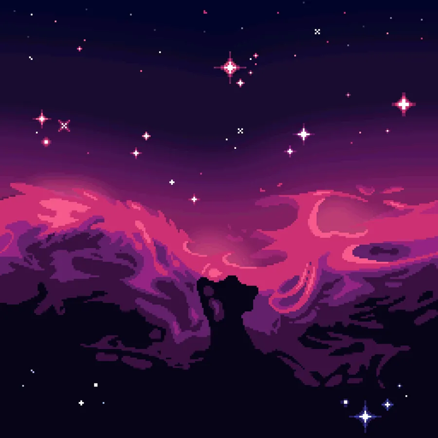 Aesthetic Pixel Background