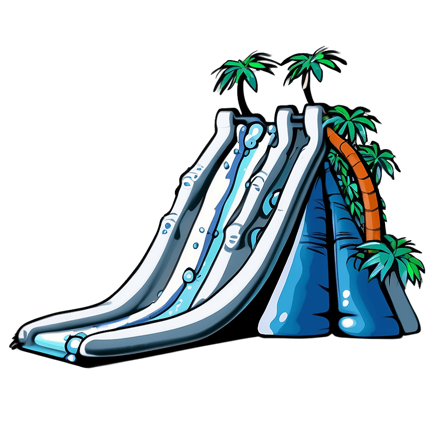 Waterslide Refreshing Escape PNG 1