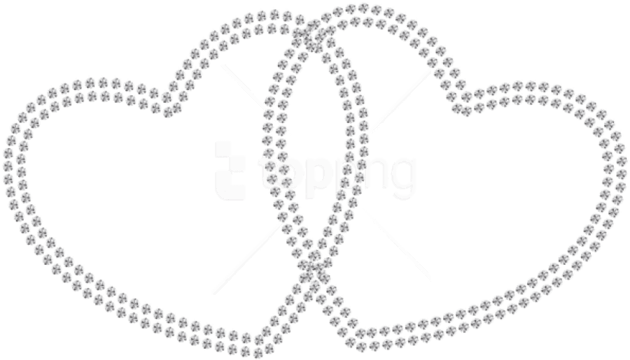 Interlocking Hearts Watermark Background