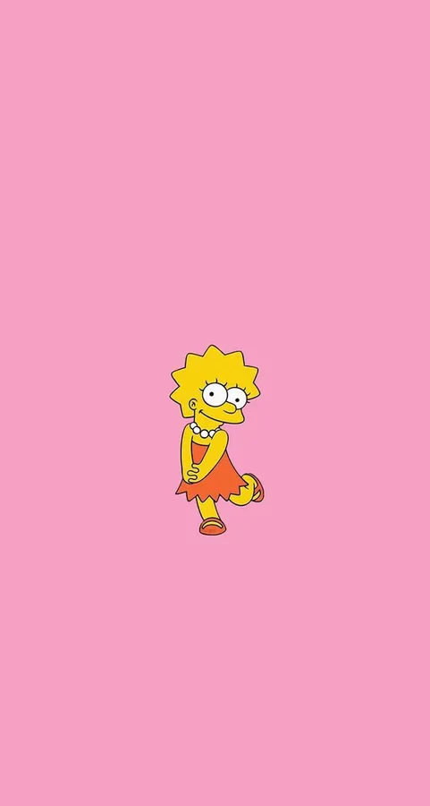 Lisa Simpson Plain Pink