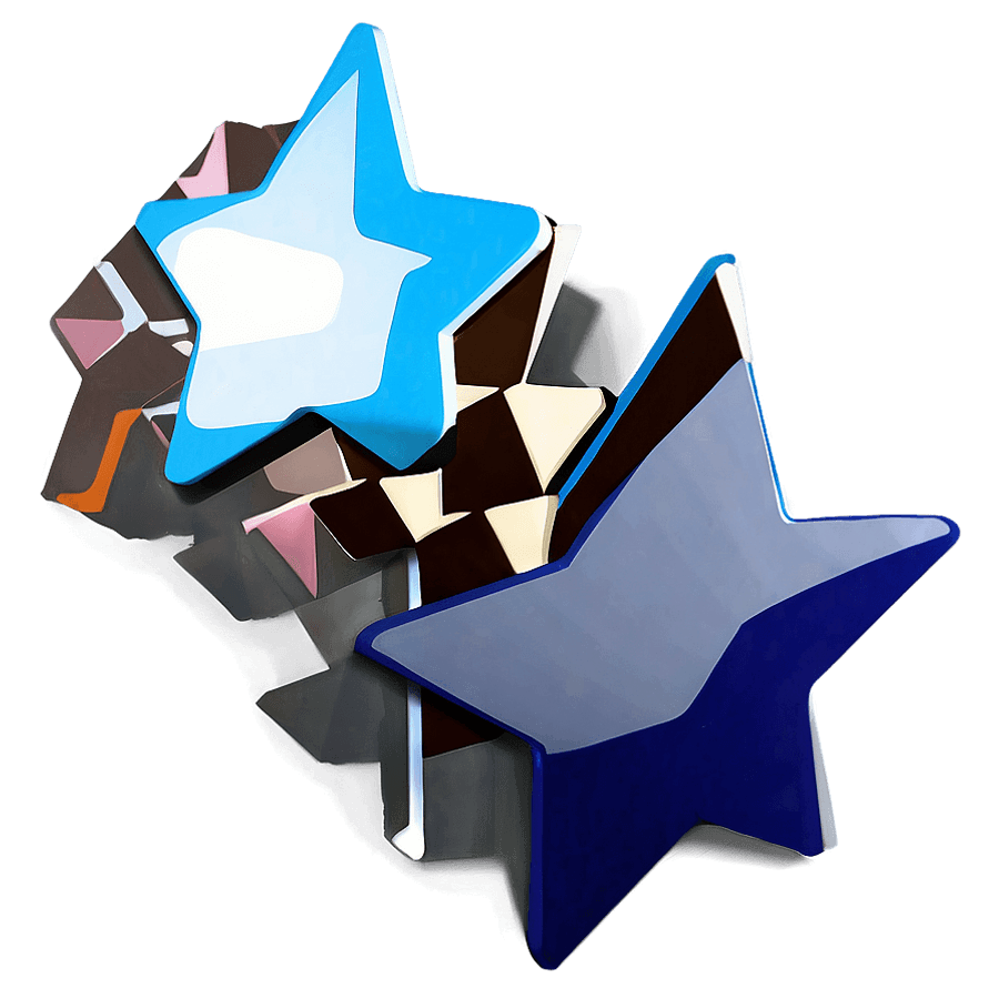 Blue Star Silhouette PNG 89