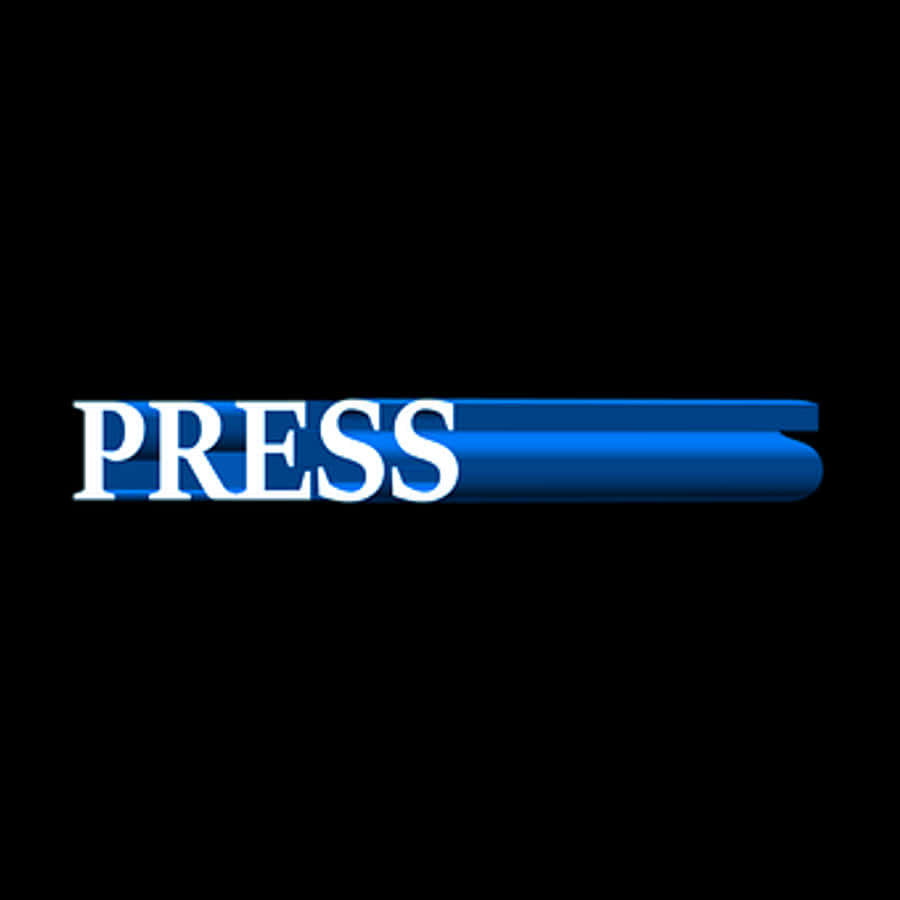 Press Logo Blueon Black