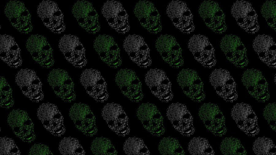 Padrão de Caveira Digital Watch Dogs Dedsec