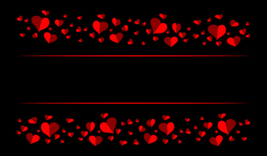Red Hearts Banner Design