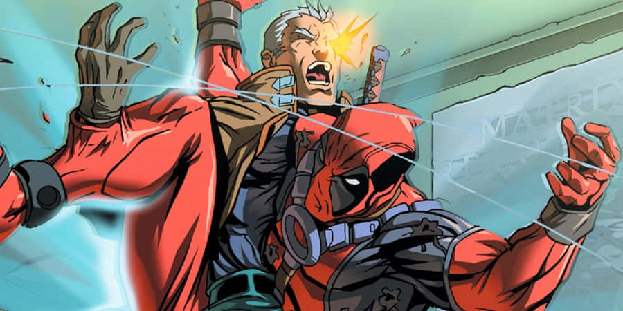Deadpoolund Cable 1400 x 700 Hintergrundbild