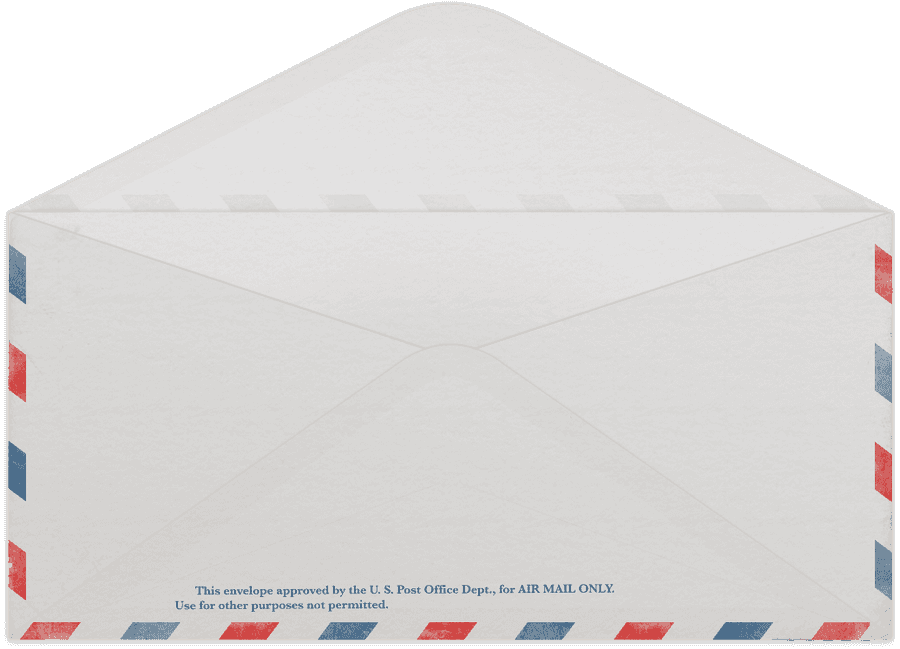 Vintage Air Mail Envelope Approved U S Post Office
