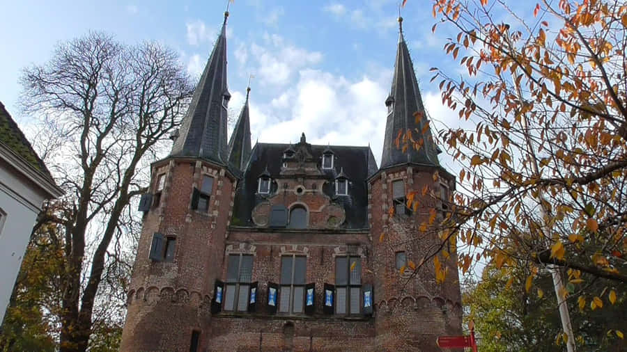 Edificio Storico di Kampen in Autunno