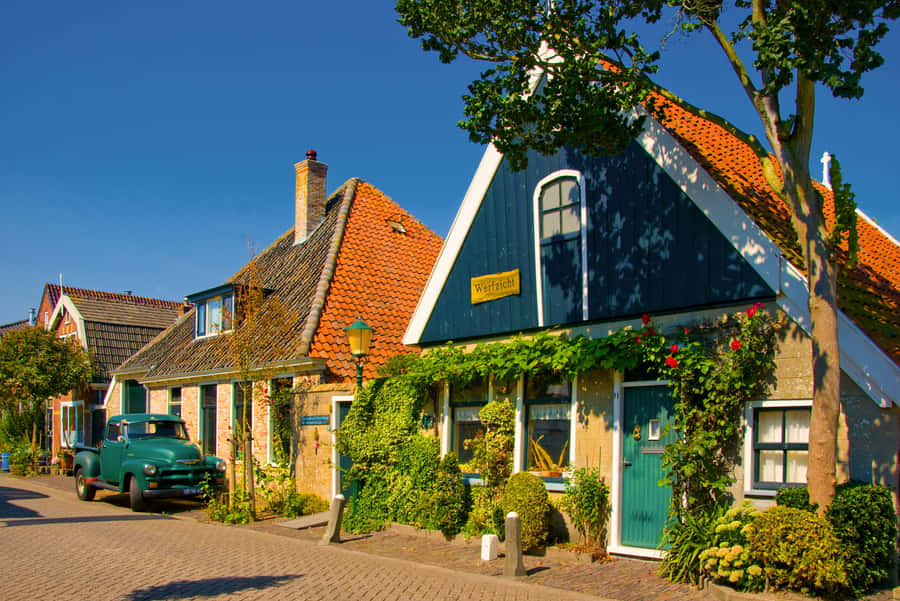 Traditionellt Holländskt Hus Hoorn Nederländerna