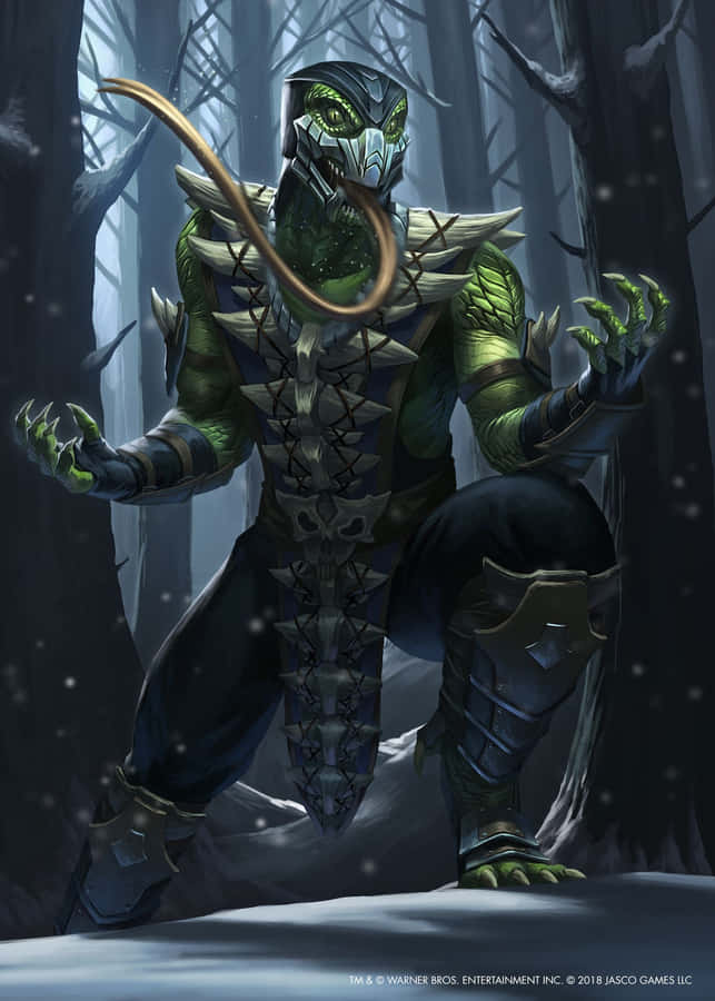 Papelde parede do Mortal Kombat Reptile de 1500 x 2100.