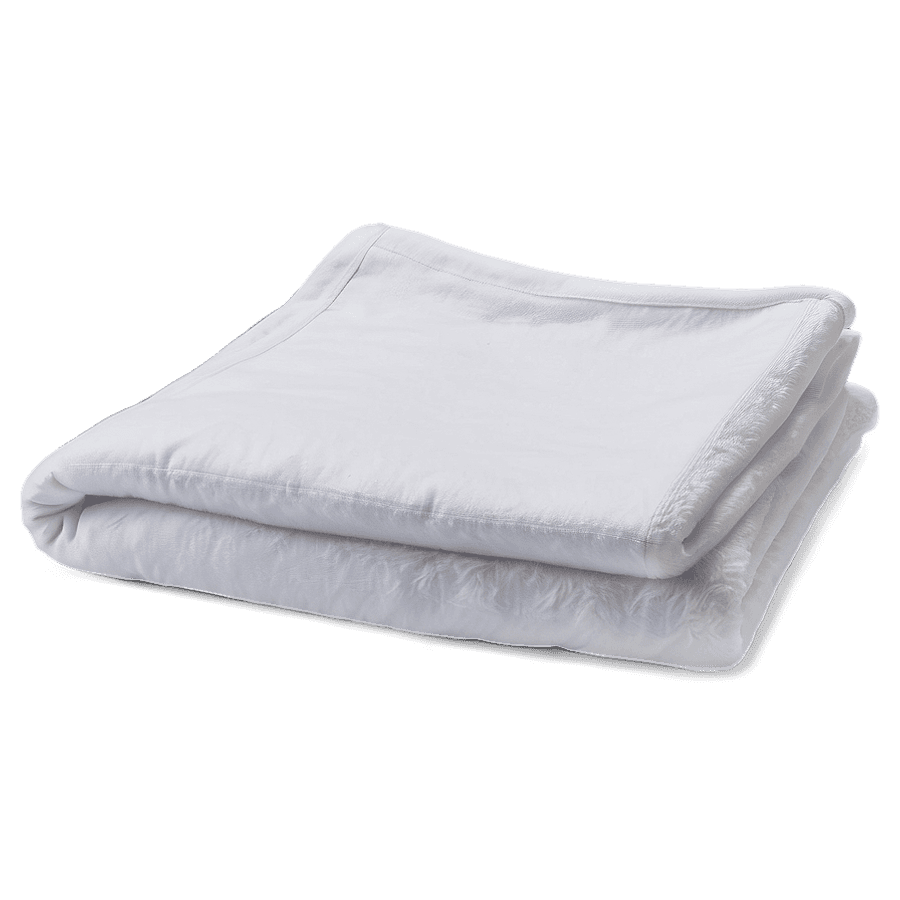 White Fleece Blanket PNG uow