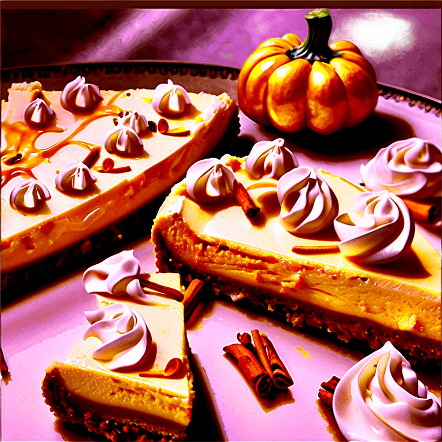 Spiced Pumpkin Cheesecake PNG 98
