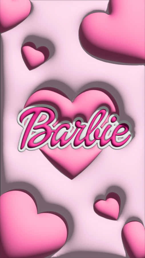 Pink Barbie Herzen Grafik