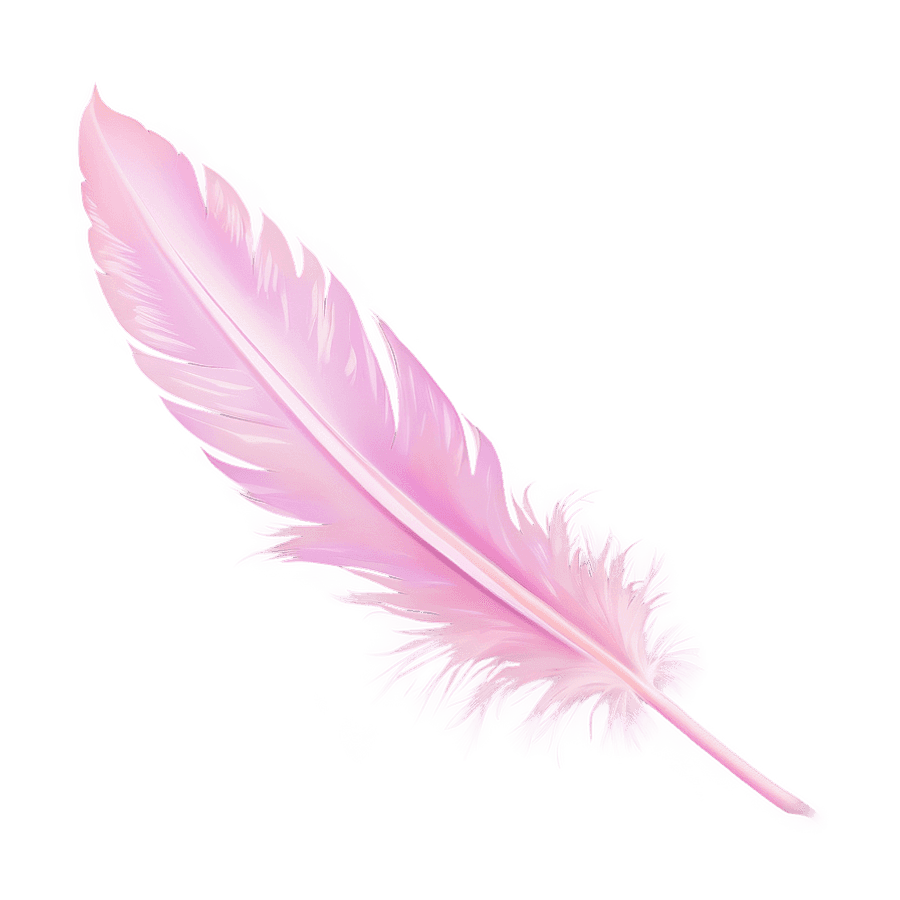 Soft Pink Feather PNG eyk