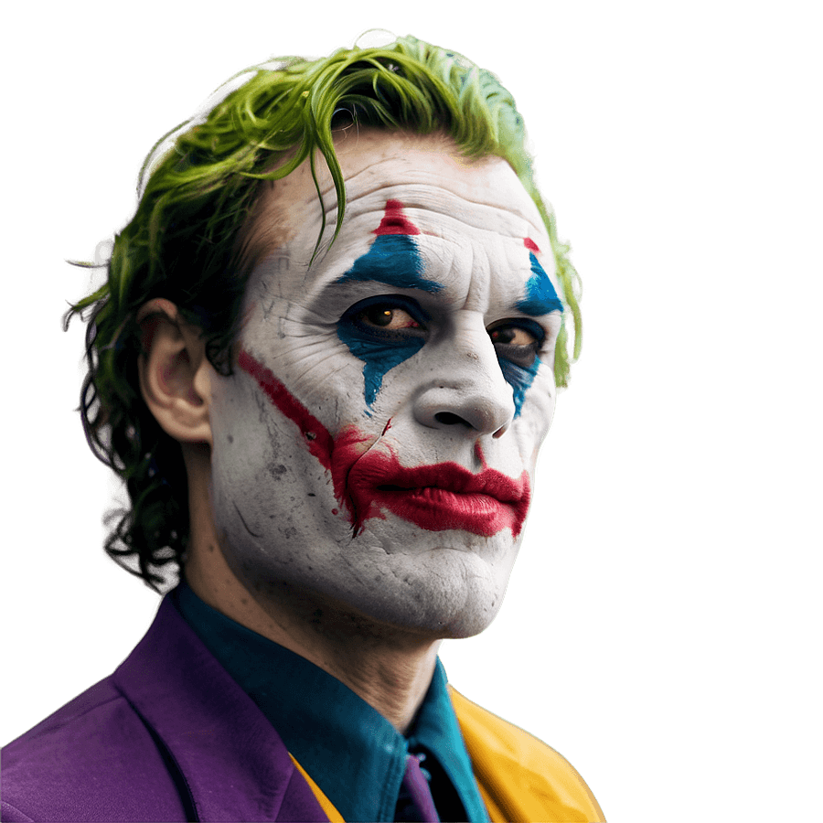 Joker Face with Smeared Makeup PNG djq74