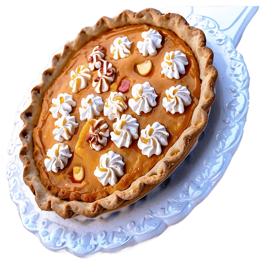 Sweet Pumpkin Pie Pastry PNG qir82