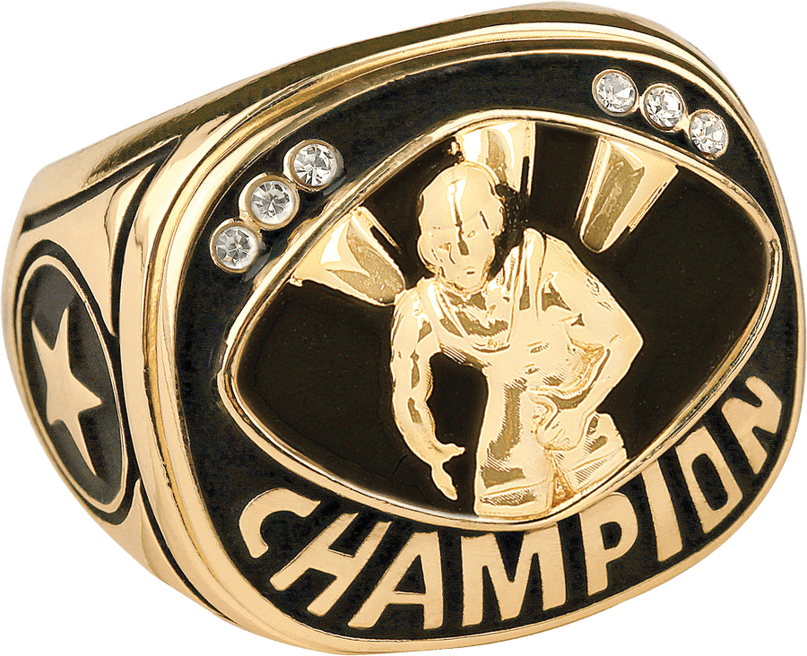 Wrestling Champion Ring Golden