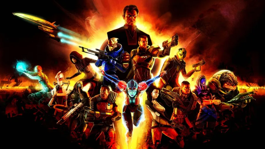 Mass Effect Digital Characters wallpaper