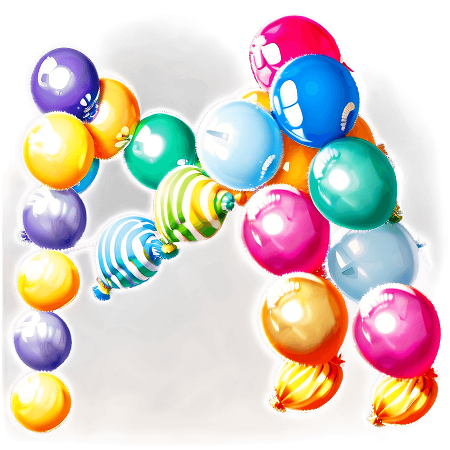 DIY Balloon Garland Tutorial PNG 67